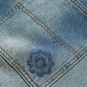 Lo-Fi Activate Pants - Heavy Distressed Indigo