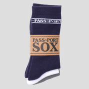 Pass~Port Hi Sox 3-Pack - Navy / White / Grey