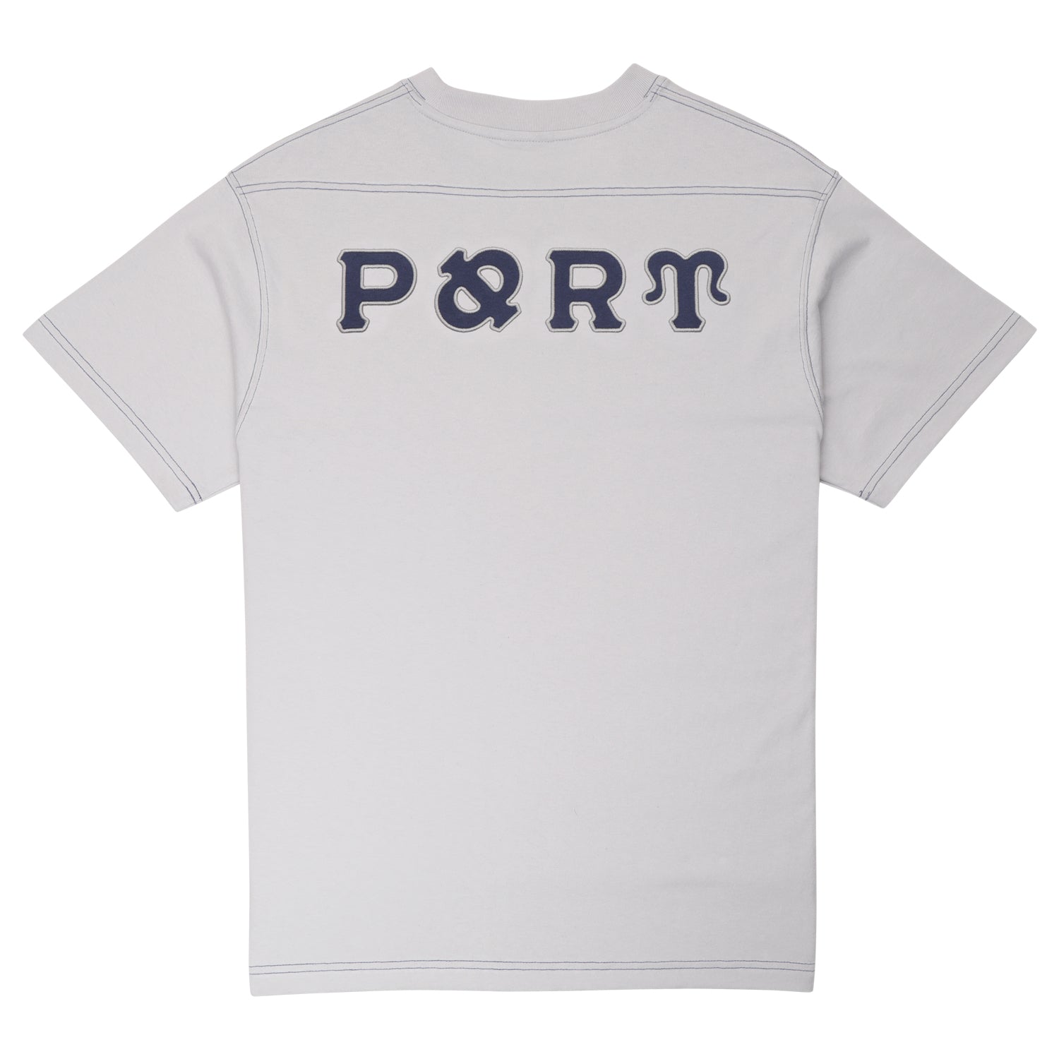Pass~Port Letterhead Panel Tee - Oyster Grey