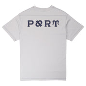 Pass~Port Letterhead Panel Tee - Oyster Grey