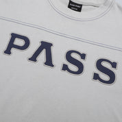 Pass~Port Letterhead Panel Tee - Oyster Grey