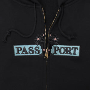 Pass~Port House Plant Organic Zip Hoodie - Black