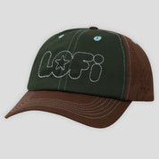 Lo-Fi Ideas 6 Panel Cap - Walnut / Seaweed