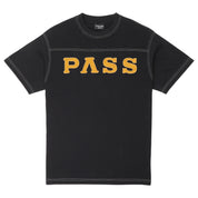 Pass~Port Letterhead Panel Tee - Washed Black