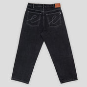Hoddle 16 Ounce Ranger Jean - Faded Black / White Contrast Stitch