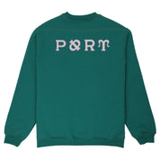 Pass~Port Letterhead Panel Sweater - Teal