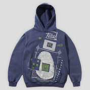 Lo-Fi Crisis Pullover Hood - Navy
