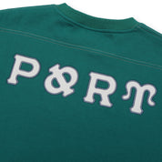 Pass~Port Letterhead Panel Sweater - Teal