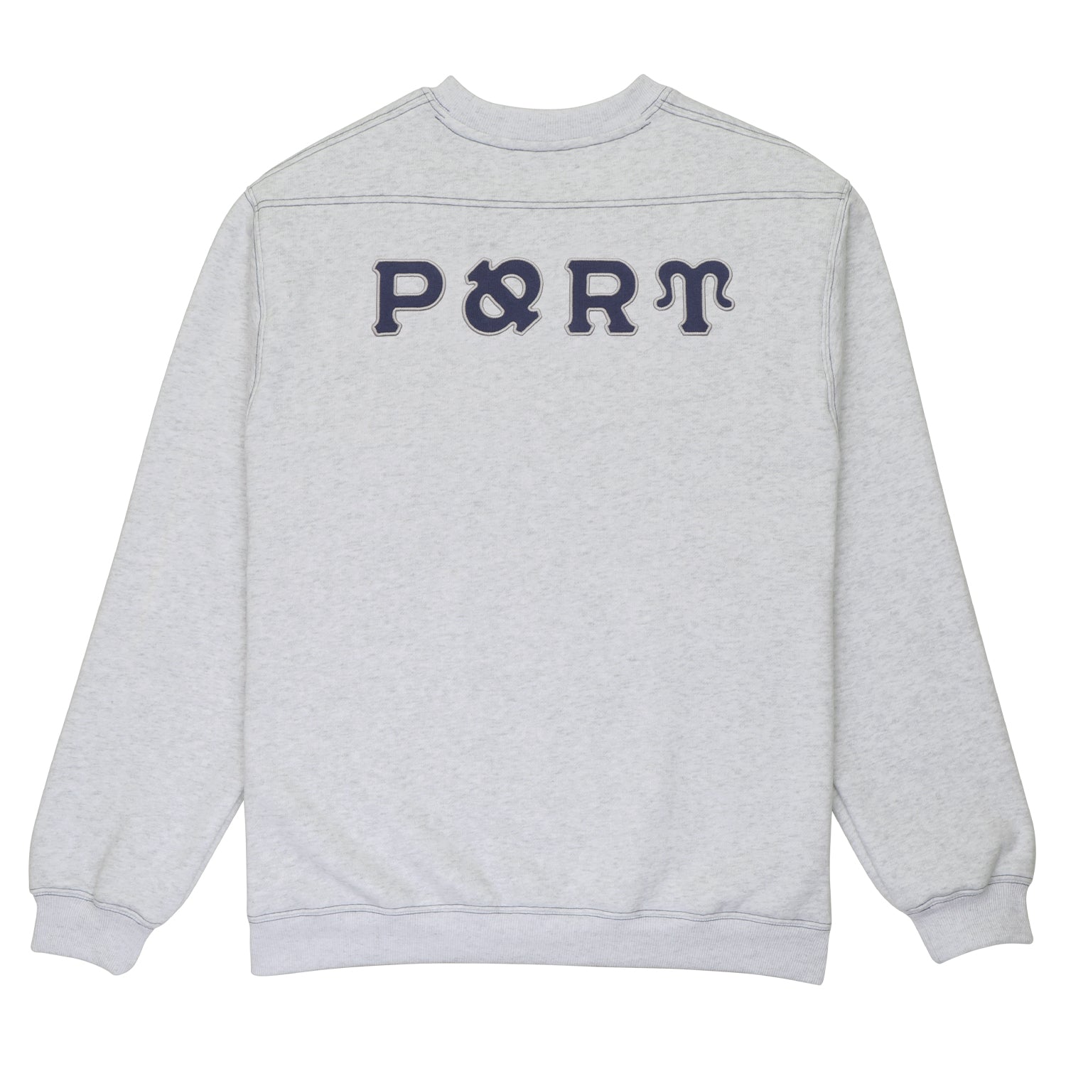 Pass~Port Letterhead Panel Sweater - White Marle