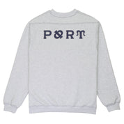 Pass~Port Letterhead Panel Sweater - White Marle