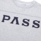 Pass~Port Letterhead Panel Sweater - White Marle