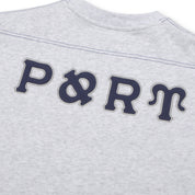 Pass~Port Letterhead Panel Sweater - White Marle