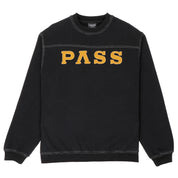 Pass~Port Letterhead Panel Sweater - Washed Black