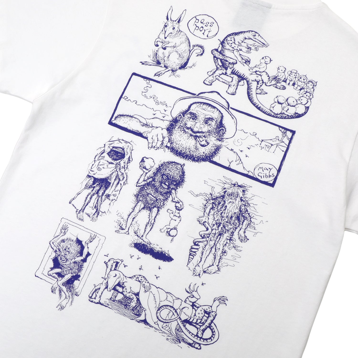 Pass~Port & May Gibbs Bush Greeting Tee - White