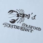 Pass~Port Seafood Staff Tee - Stonewash Blue