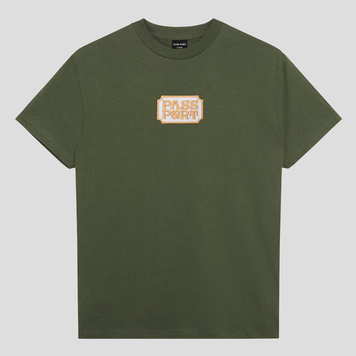 Pass~Port Yearbook Logo Tee - Olive