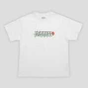 Hoddle Rose Embroidery Tee - White