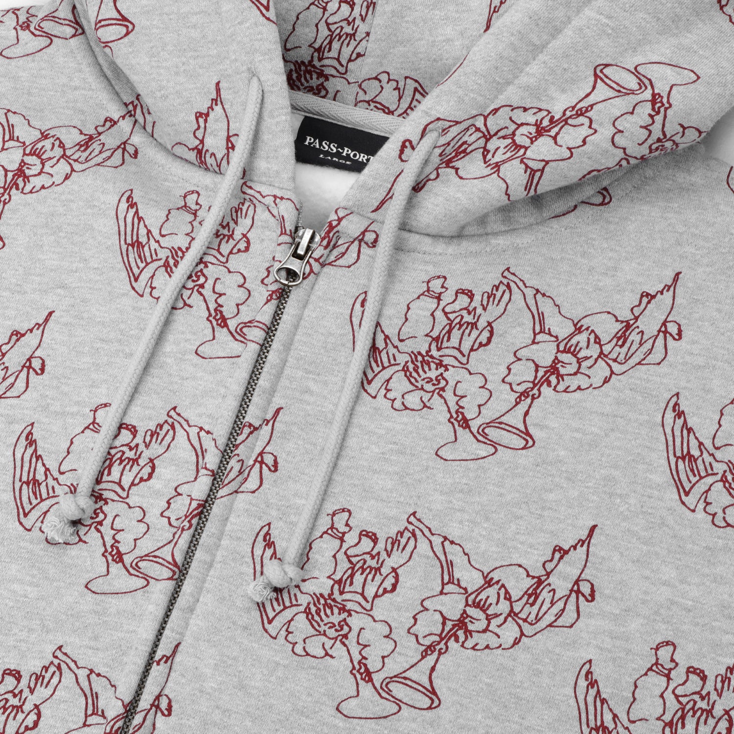 Pass~Port Trumpets Zip Hood - Ash