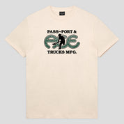 Pass~Port & Ace Trucks MFG Hammertone Tee - Natural