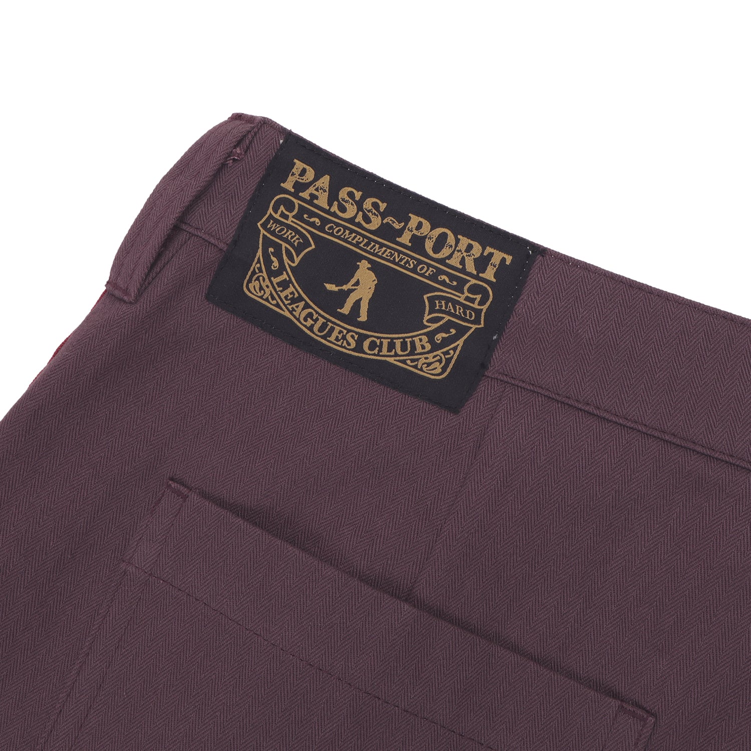 Pass~Port Leagues Club Short - Side Stripe Plum