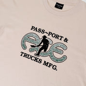 Pass~Port & Ace Trucks MFG Hammertone Tee - Natural