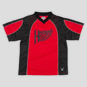 Hoddle Spider Football Jersey - Red / Black