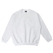 Pass~Port Solid Workers Sweater - Ice Marle