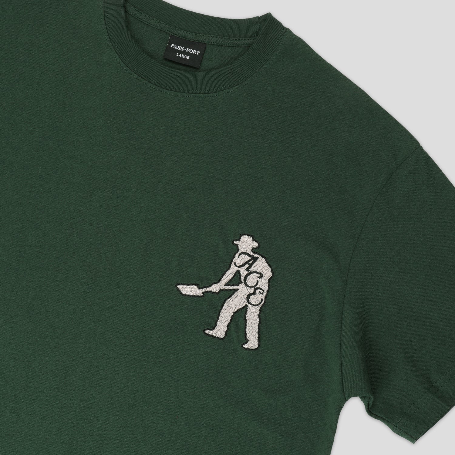 Pass~Port & Ace Trucks MFG Ace & Spade Tee - Green