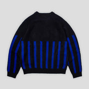 Hoddle Star Above Mohair Football Heavy Weight Knit - Black / Navy