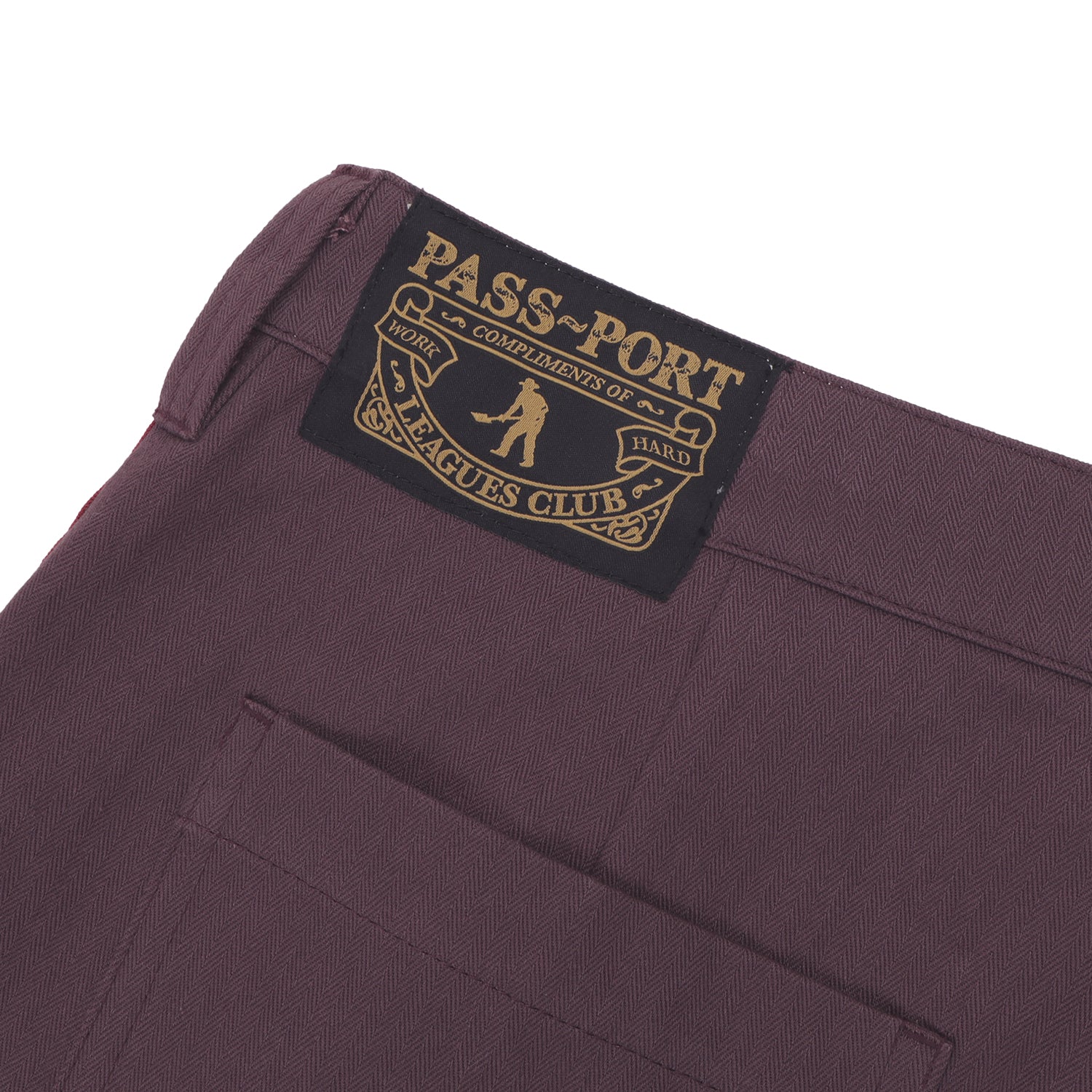 Pass~Port Leagues Club Pant - Side Stripe Plum
