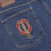 Pass~Port & Anthony "Stone" Mapstone Workers Club Jean Short - Washed Dark Indigo