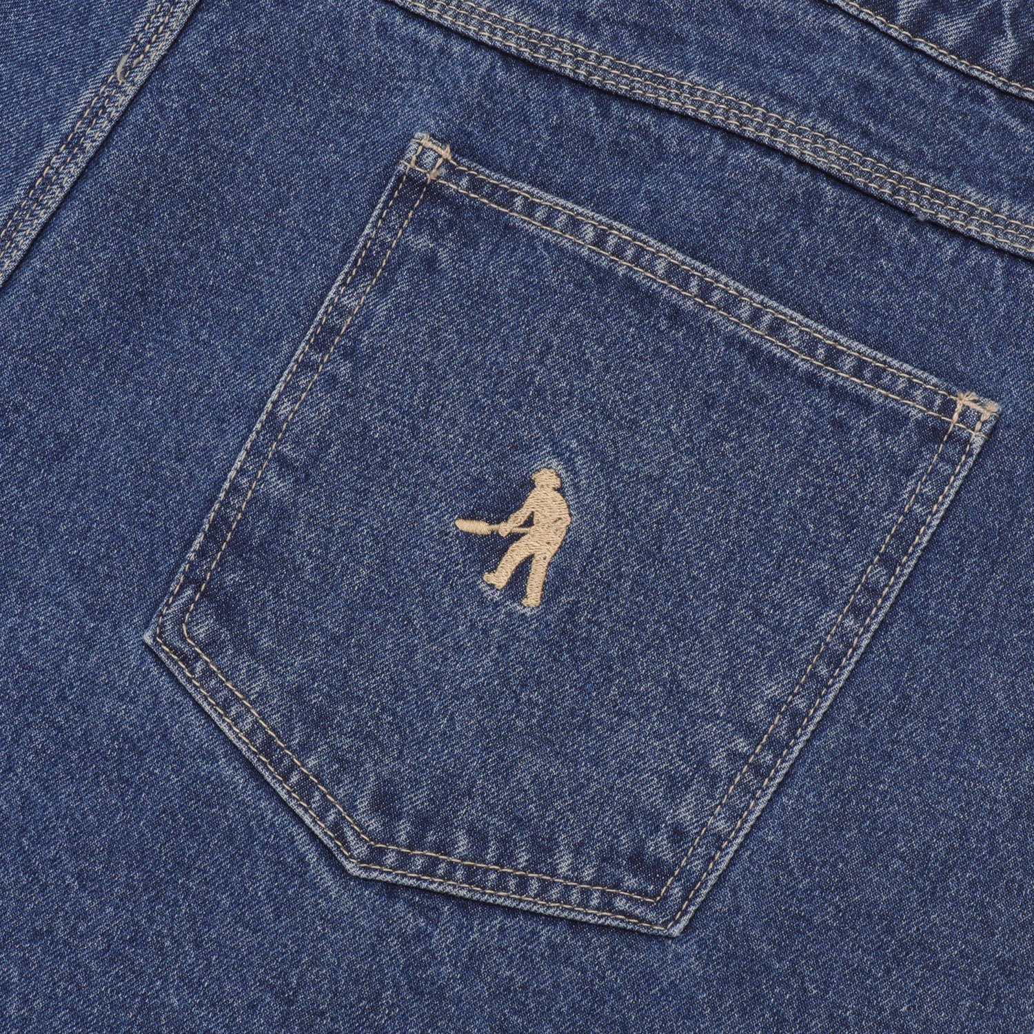 Pass~Port & Anthony "Stone" Mapstone Workers Club Jean Short - Washed Dark Indigo