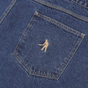 Pass~Port & Anthony "Stone" Mapstone Workers Club Jean Short - Washed Dark Indigo