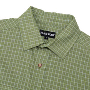 Pass~Port Workers Check Short Sleeve Shirt - Sage