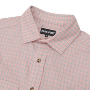 Pass~Port Workers Check Long Sleeve Shirt - Light Pink