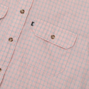 Pass~Port Workers Check Long Sleeve Shirt - Light Pink