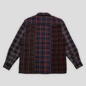 Hoddle Polyura Patchwork Flannel Long Sleeve Shirt - Multi