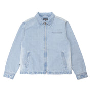 Pass~Port Faded Wash Workers Jacket - Light Indigo
