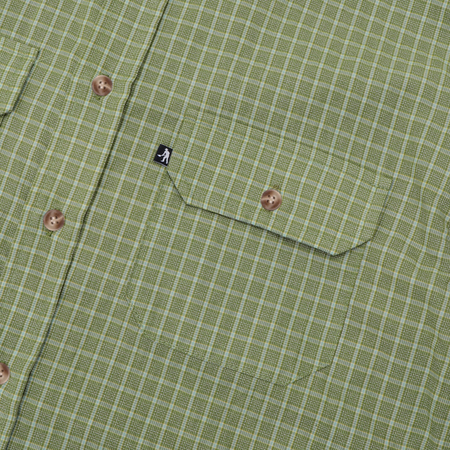 Pass~Port Workers Check Long Sleeve Shirt - Sage