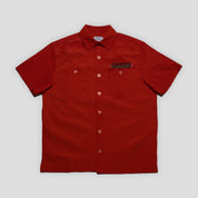 Hoddle Thorn Seersucker Short Sleeve Shirt - Rust