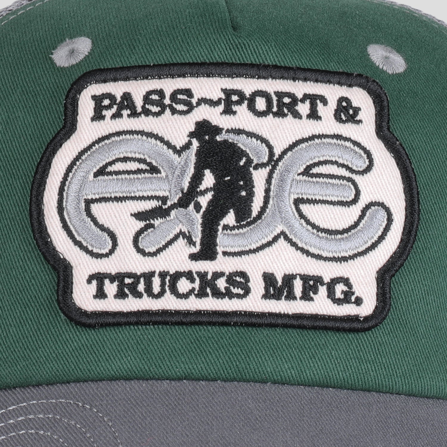Pass~Port & Ace Trucks MFG Ace Packers Trucker Cap - Green / Steel