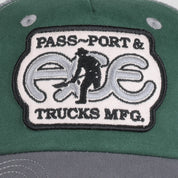 Pass~Port & Ace Trucks MFG Ace Packers Trucker Cap - Green / Steel