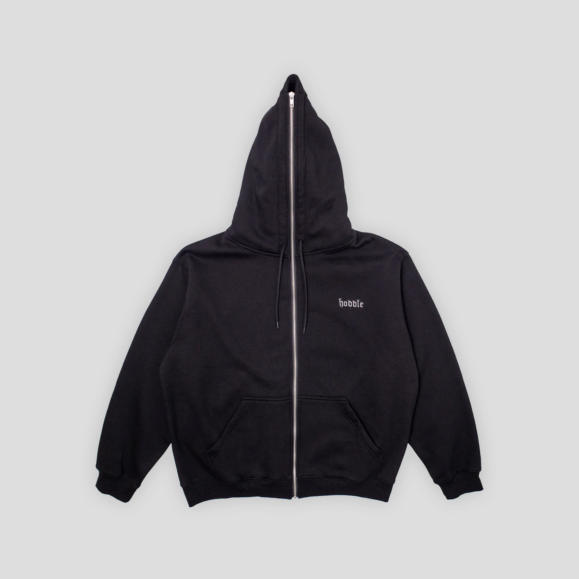 Hoddle Full Length Zip Hood - Black – Pass~Port
