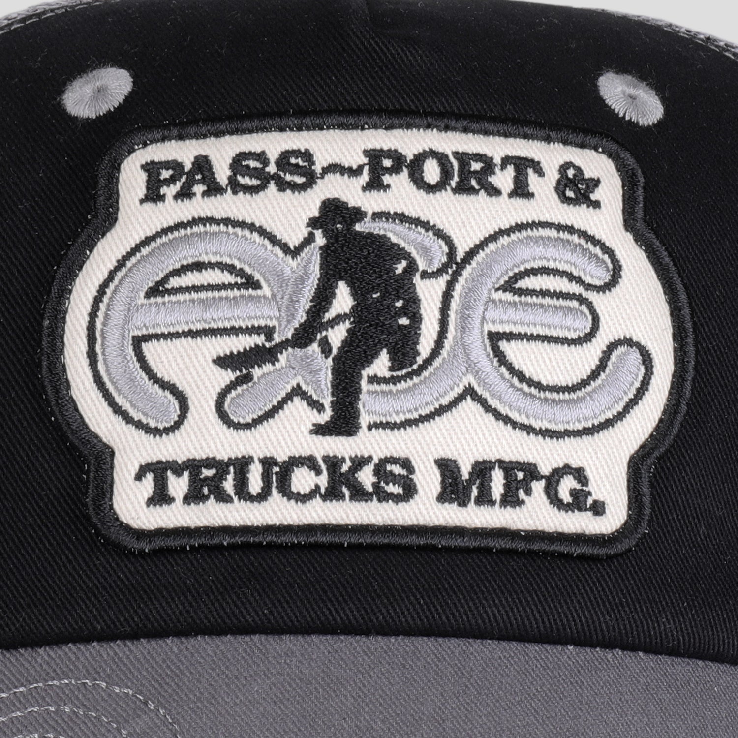 Pass~Port & Ace Trucks MFG Ace Packers Trucker Cap - Black / Steel