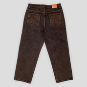 Hoddle 16 Ounce Ranger Jeans - Dark Brown Acid Wash
