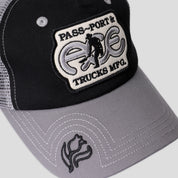 Pass~Port & Ace Trucks MFG Ace Packers Trucker Cap - Black / Steel