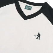 Pass~Port Workers Stripe Organic Jersey - Bone / Black