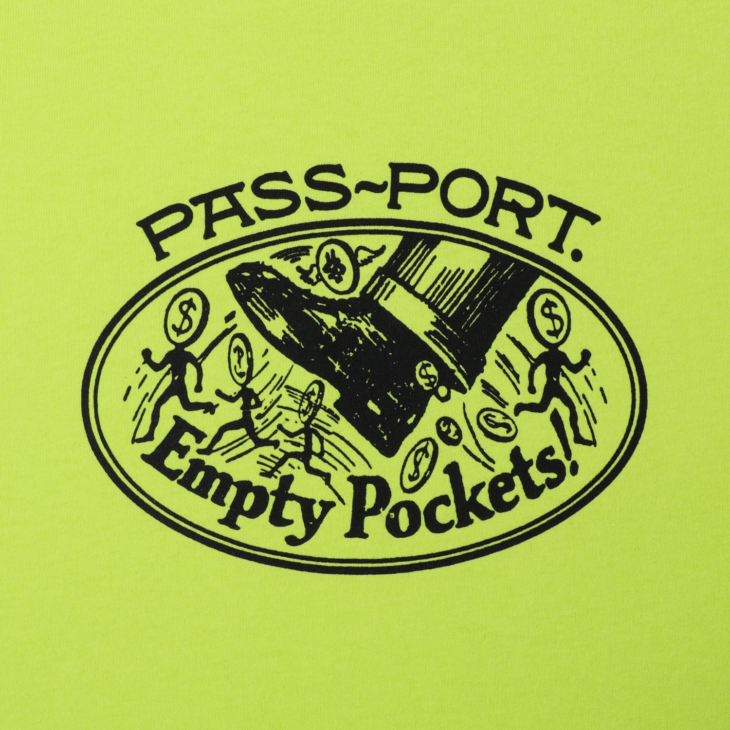 Pass~Port Empty Pockets Tee - Safety Yellow