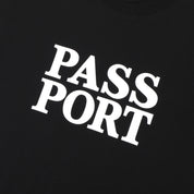 Pass~Port Official Stacked Tee - Black