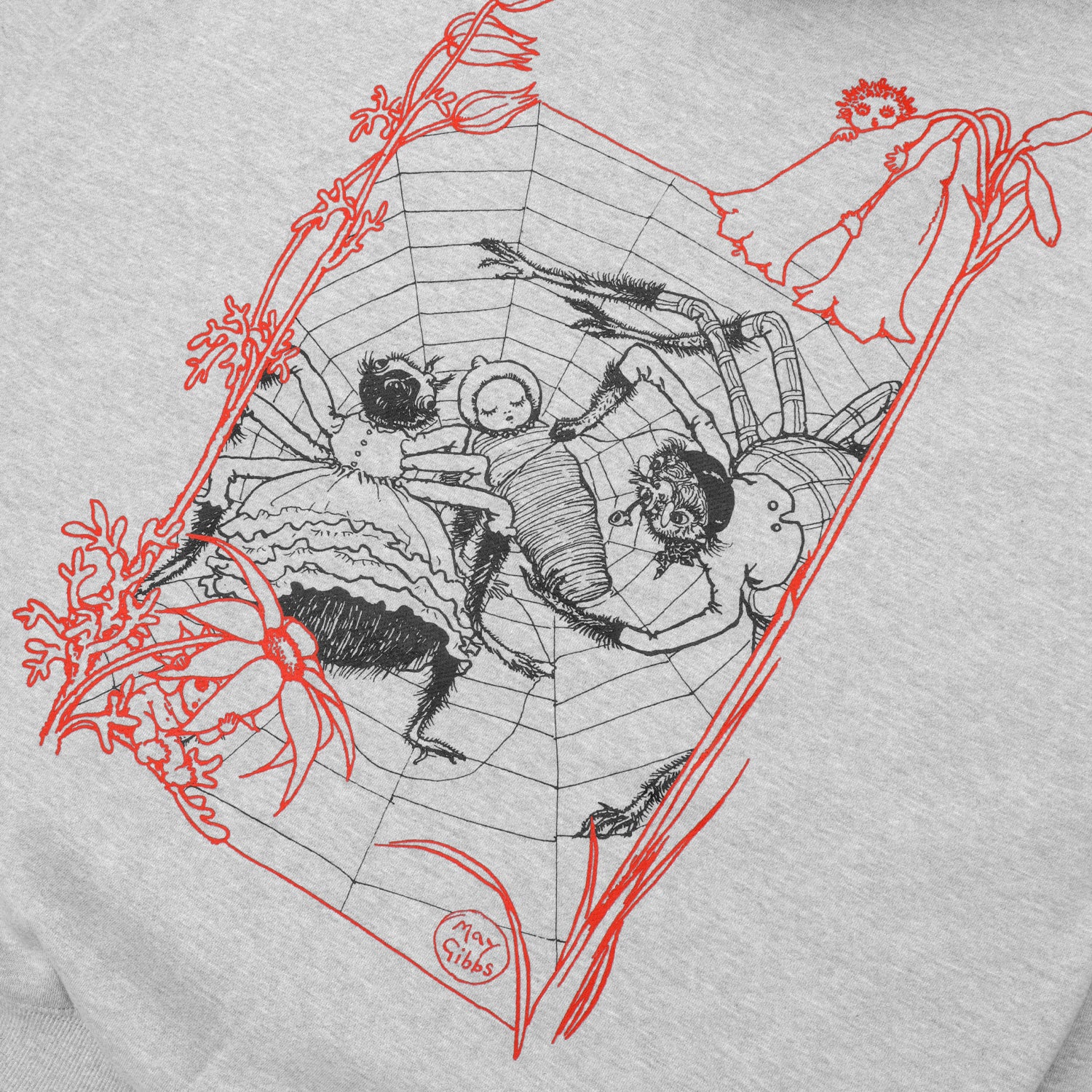 Pass~Port & May Gibbs Webbed Bed Zip Hoodie - Ash